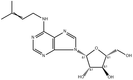 N-6-(Δ-2-イソペンテニル)アデノシン0.5水和物 化学構造式