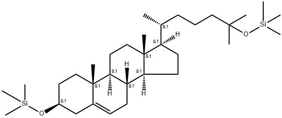 3β,25-ビス(トリメチルシロキシ)コレスタ-5-エン 化学構造式