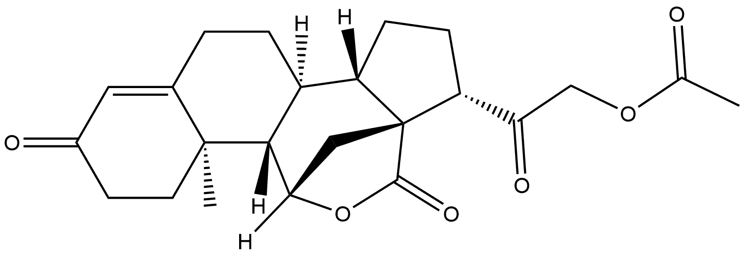 Pregn-4-en-18-oic acid, 21-(acetyloxy)-11-hydroxy-3,20-dioxo-, γ-lactone, (11β)- (9CI)