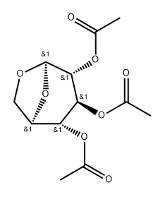.beta.-D-Glucopyranose, 1,6-anhydro-, triacetate, homopolymer Structure