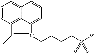 4-(2-甲基苯并[CD]吲哚-1-鎓-1-基)丁烷-1-磺酸内盐, 333969-02-1, 结构式