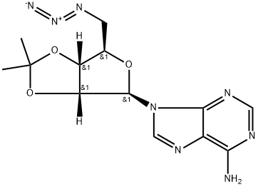 2'-O,3'-O-Isopropylidene-5'-deoxy-5'-azidoadenosine Structure