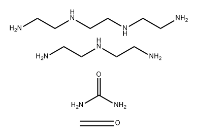 Urea, polymer with N-(2-aminoethyl)-1,2-ethanediamine, N,N'-bis(2-aminoethyl)-1,2-ethanediamine and formaldehyde Structure