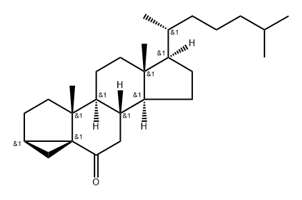 3α,5α-シクロコレスタン-6-オン 化学構造式