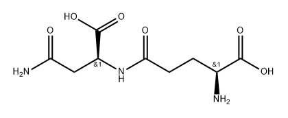 L-Asparagine, L-γ-glutamyl- Structure