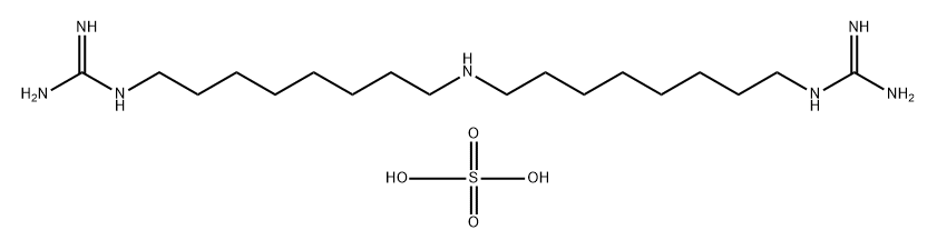 N,N'-ジアミジノ-9-アザヘプタデカン-1,17-ジアミン·硫酸塩 化学構造式