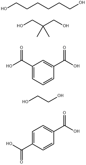 1,3-Benzenedicarboxylic acid, polymer with 1,4-benzenedicarboxylic acid, 2,2-dimethyl-1,3-propanediol, 1,2-ethanediol and 1,6-hexanediol Structure