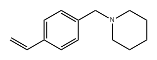 1-[(4-乙烯基苯基)甲基]哌啶, 4072-75-7, 结构式