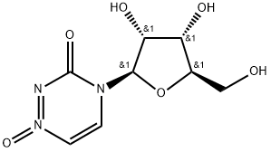 4-β-D-リボフラノシル-1,2,4-トリアジン-3(4H)-オン1-オキシド 化学構造式