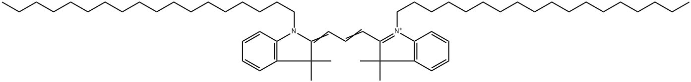 3,3'-dioctadecylindocarbocyanine 结构式