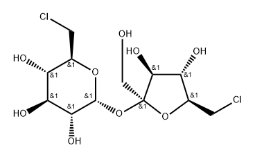 6-Chloro-6-deoxy-β-D-fructofuranosyl 6-chloro-6-deoxy-α-D-glucopyranoside Struktur