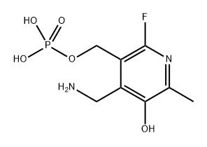 6-fluoropyridoxamine 5'-phosphate Structure