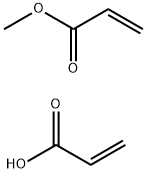 2-Propenoic acid, polymer with methyl 2-propenoate, sodium salt Struktur
