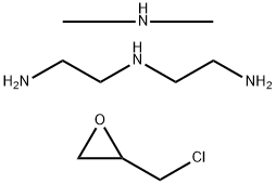 二乙烯三胺-二甲胺-环氧氯丙烷的共聚物, 42751-78-0, 结构式