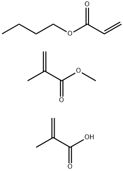 2-Propenoic acid, 2-methyl-, polymer with butyl 2-propenoate and methyl 2-methyl-2-propenoate, ammonium salt Structure