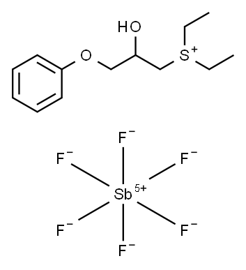 SulfoniuM, diethyl(2-hydroxy-3-phenoxypropyl)-,(OC-6-11)-hexafluoroantiMonate(1-) (9CI) Structure