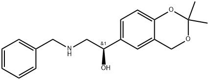 4H-1,3-Benzodioxin-6-Methanol, 2,2-diMethyl-a-[[(phenylMethyl)aMino]Methyl]-, (aR)- Structure