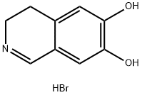 3,4-二氢-6,7-二羟基异喹啉氢溴酸盐 结构式