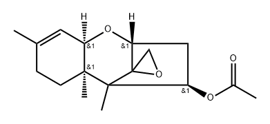 12,13-エポキシトリコテカ-9-エン-4β-オールアセタート 化学構造式