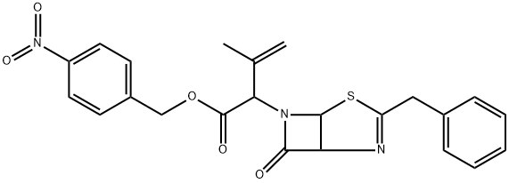1-METHYL-ETHENYL-7-OXO-3-(PHENYLMETHYL)-4-THIA-2,6-DIAZABICYCLO(3.2.0)HEPT-2- EN
 Structure