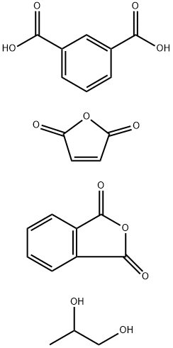 顺丁烯二酐与邻苯二甲酸酐、间苯二酸和1,2-丙二醇的聚合物, 50328-12-6, 结构式