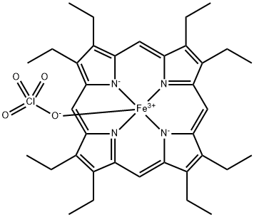 octaethylporphyrinatoiron(III)perchlorate Struktur