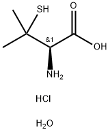 L-青霉胺盐酸盐一水合物, 50967-93-6, 结构式