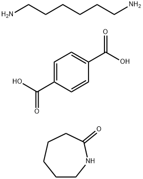 1,4-Benzenedicarboxylic acid, compd. with 1,6-hexanediamine , polymer with hexahydro-2H-azepin-2-one Struktur