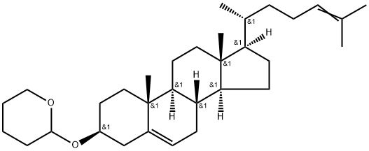 2-[(3β)-Cholesta-5,24-dien-3-yloxy]tetrahydro-2H-pyran Struktur