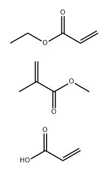 Methyl 2-methyl-2-propenoate polymer with ethyl 2-propenoate and 2-propenoic acid, ammonium salt Struktur