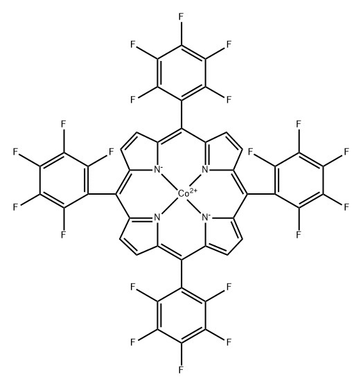 Cobalt tetrakis(pentafluorophenyl)porphyrin Struktur
