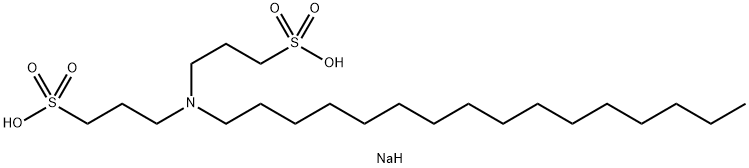1-propanesulfonic acid 3,3'-(hexadecylimino) bisdisodium salt Struktur