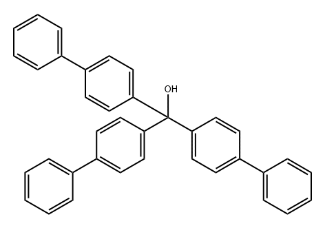 TRIS(4-BIPHENYL)-METHANOL Structure