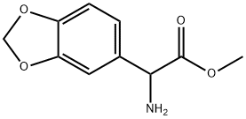 1,3-Benzodioxole-5-acetic acid, α-amino-, methyl ester Struktur
