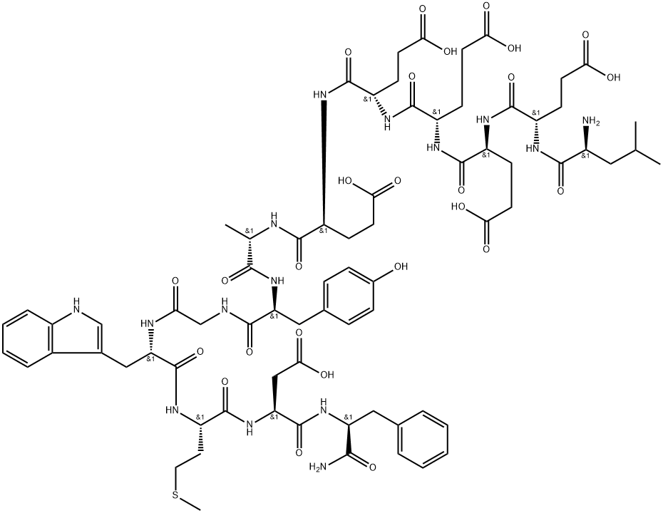 22-34-Gastrin I (pig), 22-l-leucine- Structure