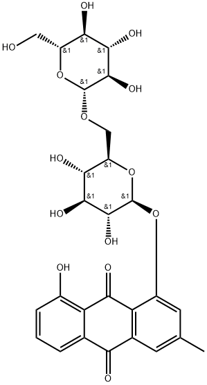 Chrysophanol-1-O-β-gentiobioside Structure