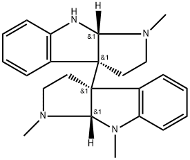 (3aR,3'aR,8aS,8'aS)-2,2',3,3',8,8',8a,8'a-Octahydro-1,1',8-trimethyl-3a,3'a(1H,1'H)-bipyrrolo[2,3-b]indole Struktur
