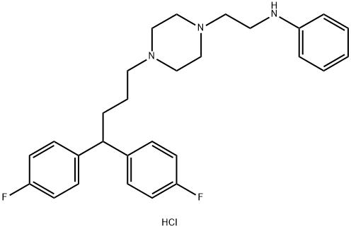 ジフルアニン塩酸塩 化学構造式