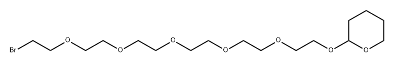 溴-六聚乙二醇-四氢吡喃醚 结构式