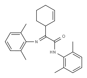 α-[(2,6-Dimethylphenyl)imino]-N-(2,6-dimethylphenyl)-2-cyclohexene-1-acetamide Structure
