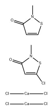 5-Chloro-2-methyl-4-isothiazolin-3-one calcium chloride with 2-methyl-4-isothazolin-3-one calcium chloride 结构式