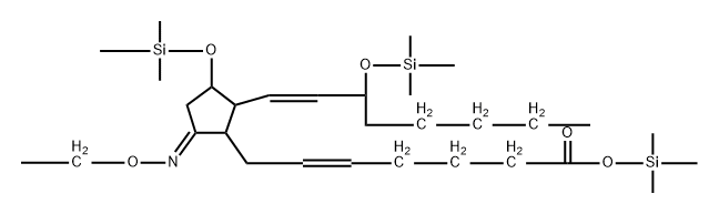 (5Z,9E,11R,13E,15S)-9-(Ethoxyimino)-11α,15-bis(trimethylsiloxy)prosta-5,13-dien-1-oic acid trimethylsilyl ester Struktur
