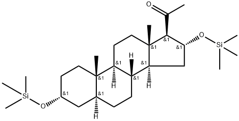3α,16α-Bis[(trimethylsilyl)oxy]-5α-pregnan-20-one Struktur