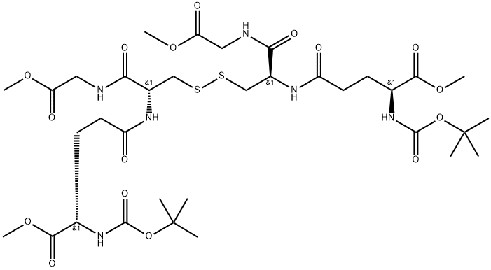 N-tert-Butyloxycarbonyl Glutathione DiMethyl Diester Disulfide DiMer Structure