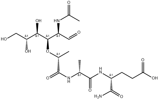 N-ACETYLMURAMYL-D-ALANYL-D-ISOGLUTAMINE), 56816-18-3, 结构式