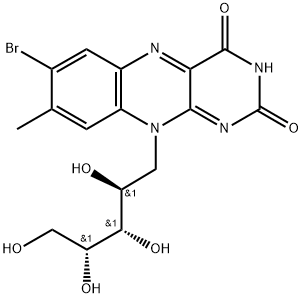 7-bromo-7-demethylriboflavin Struktur