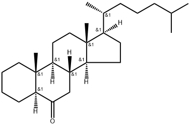 5α-コレスタン-6-オン 化学構造式