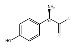 Benzeneacetyl chloride, a-aMino-4-hydroxy-, (aR)- 结构式