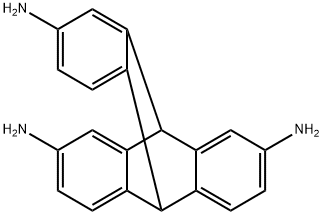 9,10[1',2']-Benzenoanthracene-2,7,14-triamine, 9,10-dihydro- Structure