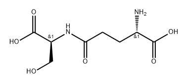N5-((S)-1-羧基-2-羟乙基)-L-谷氨酰胺, 5875-35-4, 结构式